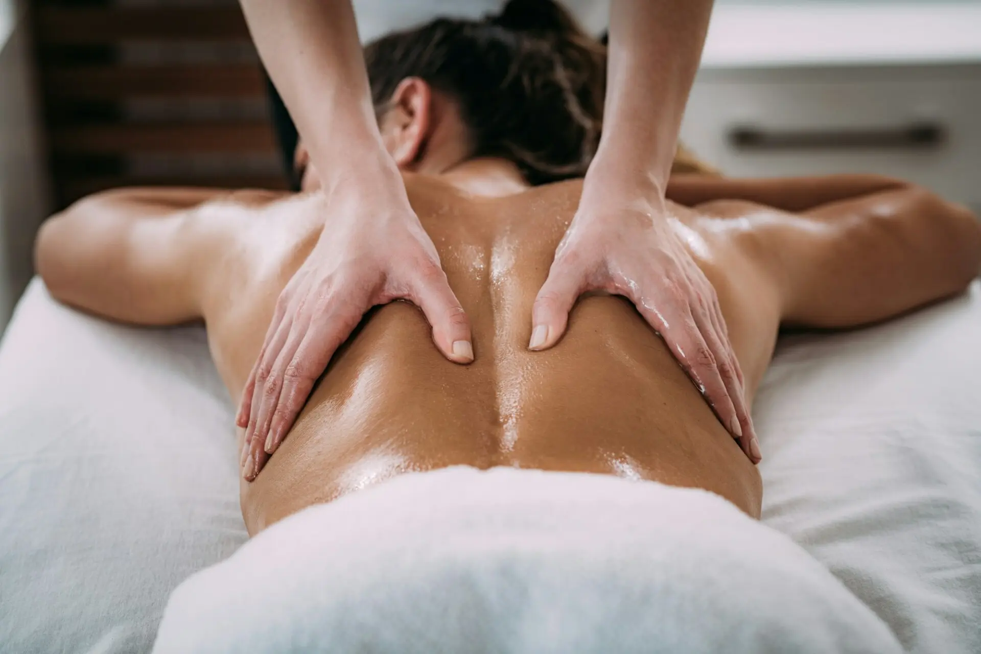 Relaxing back massage